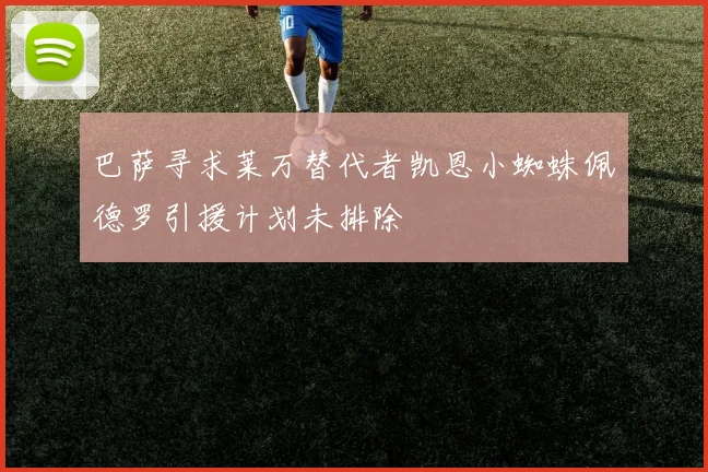 巴萨寻求莱万替代者凯恩小蜘蛛佩德罗引援计划未排除