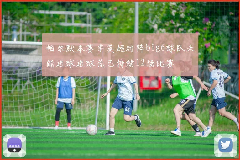 帕尔默本赛季英超对阵big6球队未能进球进球荒已持续12场比赛